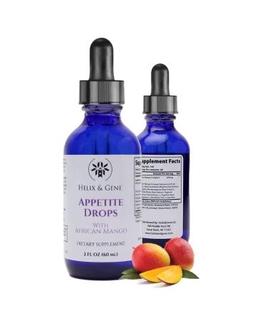 Helix & Gene Appetite Diet Drops Mango Flavor | Fast Weight Loss | Natural Metabolism Booster | Proprietary Active-8 & African Mango Complex | Made in The USA | 2 Fl O