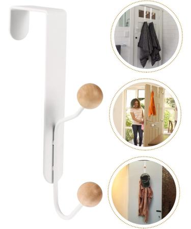 STOBAZA 2pcs Hook up Clothes Rack White Door Backpack Hooks Bathroom Towel Hooks Wall-Mounted Clothes Ball - Buy Online on GoSupps.com