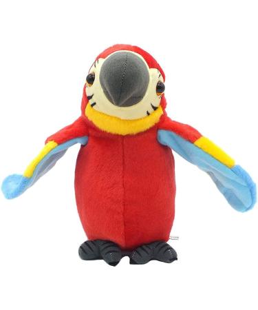 iNszkoos Talking Parrot Toy - Electronic Mimicry Pet Plush for Kids | Educational Learning Tool | Funny Gift | Red - Buy Online on GoSupps.com