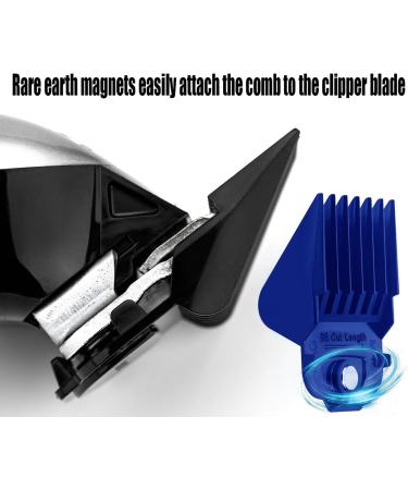 10PCS Andis Magnetic Clipper Guards - Professional Upgrade Comb Guides Set for Andis Master Clipper (Blue) - Buy Online on GoSupps.com