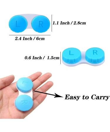 KISEER 12 Pack Colourful Contact Lens Case Holder Storage Kit - Buy Online on GoSupps.com