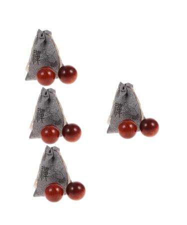 Clispeed 4 sentences handball massage ball handballs made of wood Hand rolling balls hand massage wheels massage roller balls sports wooden ball Small wooden beads handicrafts gymnasium ball mahogany