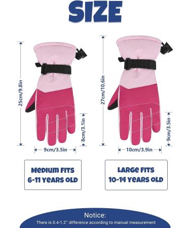 Century Star Kids Winter Gloves | Waterproof Snow Gloves for Boys & Girls | Ski Gloves for Outdoor Sports | Warm Mittens for Ages 6-11 | Medium Size | Black - Buy Online on GoSupps.com