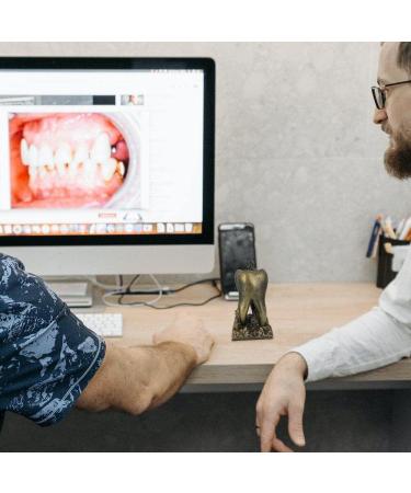 Unique Dental Office Tooth Decor Sculpture | Personalized Desk Accessories Gift for Dentists - Wudaizhi - Buy Online on GoSupps.com