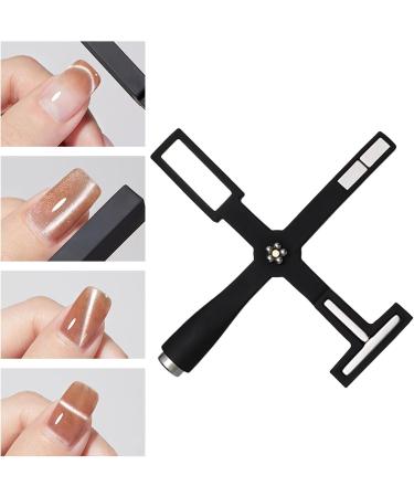 Nail Salon Magnet - Magnet Nail Decor Tool | Multifunctional Beginners Nail Polish Women Stick Innovative Magnetized Nail Tool Metal 4.05x4.2 Inches Black - Buy Online on GoSupps.com