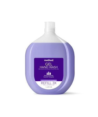 Method Gel Hand Soap  Refill  French Lavender  Recyclable Bottle  Biodegradable Formula  34 Fl Oz (Pack of 1) Lavender 34 Fl Oz (Pack of 1)