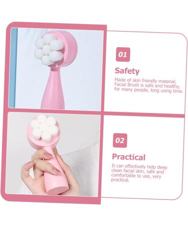 HAPINARY Double Sided Facial Cleansing Brush Home Facial Brush Face Scrubber Face Scrub Brush Women Facial Brush Manual Facial Brush Face Exfoliation Brush Face Cleansing Tool Face Wash - Buy Online on GoSupps.com