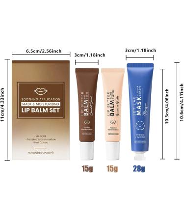  Generisch Lip care sticks repair cream kit Christmas lip balm with face mask - For lips facial pores travel Valentine's Day makeup - Gift - Buy Online on GoSupps.com