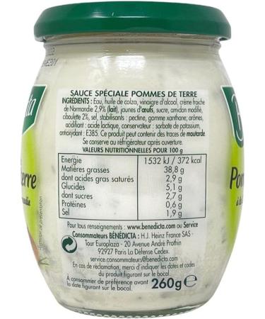 B n dicta Benedicta special potato sauce sauce special fries de terre 260 grams - Buy Online on GoSupps.com