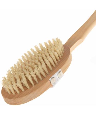 SIDCO Wooden Bath Brush | Back Brush & Sauna Massage Brush for Exquisite Relaxation | International Shipping - Buy Online on GoSupps.com