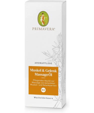 Primavera Organic Muscle & Joint Massage Oil 3 x 50 ml | Vegan Aromatherapy Essential Oils for Pain Relief & Mobility - Buy Online on GoSupps.com