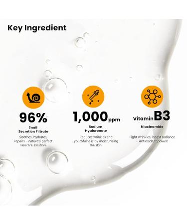 Buy Advanced Snail 96 Mucin Serum 150ml - Ultimate Moisturizer & Repairing Essence for Dull Skin - Ideal Hydrating Serum for Damaged Skin Care - Buy Online on GoSupps.com