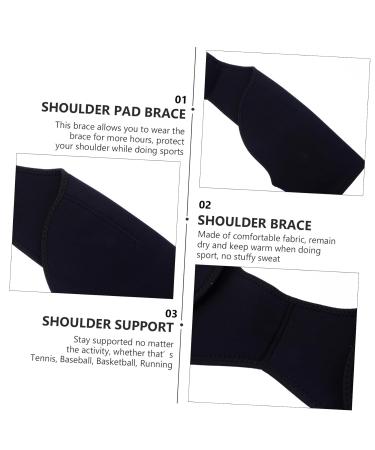 NOLITOY Warm Shoulder Strap Protector - Rotator Cuff Brace & Shoulder Support - Black Stabilizer for Injury Relief & Comfort - Buy Online on GoSupps.com