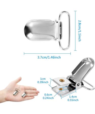 50 Metal Pacifier Clips for Babies Durable Pacifier Chains & Hooks for Newborns Boys & Car Toys - Buy Online on GoSupps.com