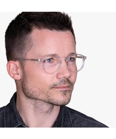 Lkken Blue Light Filter Glasses | High-Quality Acetate | Round Frame | Luxreaders Scandinavian Design | 3.0 Diopters - Buy Online on GoSupps.com