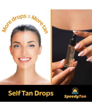 Premium Tan Accelerator Gel + Self Tanning Drops - For Sunbed Use & Natural Tanning - Natural Tanning Accelerator With Carrot Tanning Oil - UK Based Brand - Buy Online on GoSupps.com