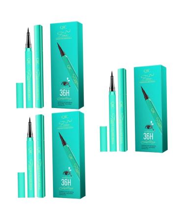 Healvian 3 Pcs Eyeline Pencil Eyeliner Pencil Eyeliner Liquid Pen Girl Eyeliner Women Eyeliner 1 count (Pack of 1) As Shownx3pcs