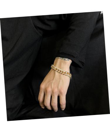 TENDYCOCO Father's Day Gift Bracelet for Male Fashion Jewelry Men Hand Decoration Resin Bracelet Man Gift Punk - Buy Online on GoSupps.com