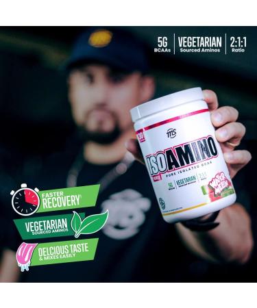 Man Sports ISO Amino - Watermelon BCAA Powder 270g | Vegetarian 2:1:1 Ratio | Natural Lean Muscle & Fat Burning Supplement - Buy Online on GoSupps.com