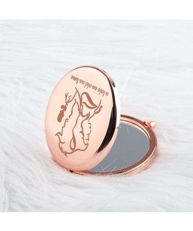 SEIRAA Fairytale Travel Makeup Mirror - Belle and Beast Movie Fans Compact Mirror - Buy Online on GoSupps.com