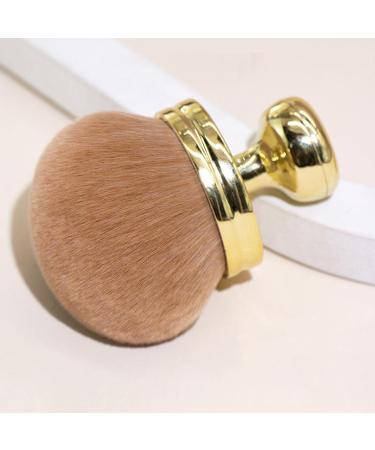 Face Powder Brush Powder Bronzer Brush Blush Brush - Nail Brush Face Brushes Makeup Setting Powder Brush with Mushroom Head for Setting Loose & Pressed Powder gold - Buy Online on GoSupps.com