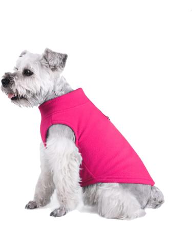 Dog Vlies vest yaodhaod premium dog clothing for small dogs boy or girl - sweater dog jacket with linen ring medium -sized dog cat dog sweater dackel chihuahua French (xxl pink) xxl pink