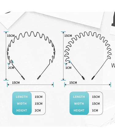 ZHUNBABA 4PCS Metal Headbands - Unisex Non Slip Wire Hairband for Men and Women - Flexible, Elastic Metal Headband for Sport & Yoga - Buy Online on GoSupps.com
