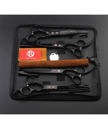 Purple Dragon 7.0 Fellscher for Dogs - Professional Curved Scissors Set with Effilier for Pet Grooming - High-Quality 440C Stainless Steel from Japan - Buy Online on GoSupps.com