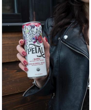 Petal Sparkling Water Original Rose 12oz Can - Pack of 12 | Refreshing Rose-Flavored Drink - Buy Online on GoSupps.com