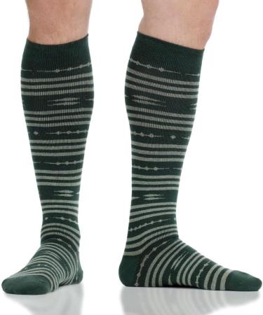 VIM&VIGR Merino Wool 15-20 mmHg Compression Socks - Evergreen Global Stripe M/L (2) - Buy Online on GoSupps.com