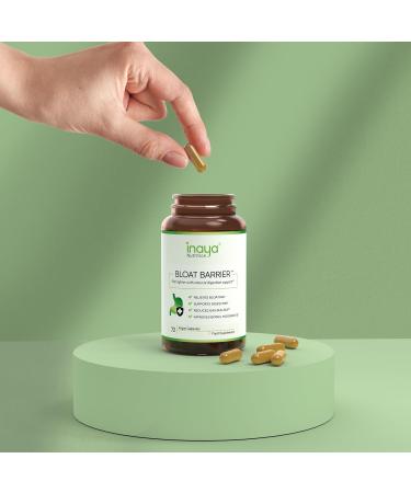 Inaya Nutrition BloatBarrier 72 Capsules - Natural Digestion and Bloating Supplement for Stomach Bloating Relief Gas Reduction and Improved Bowel Movements Vegan Gut Health Supplements - Buy Online on GoSupps.com