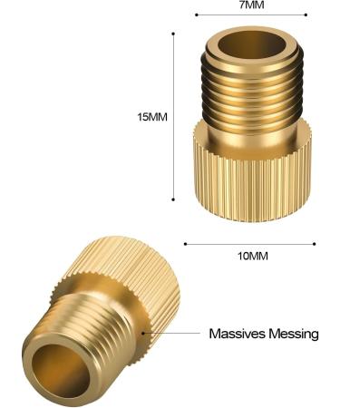 Henmi Bicycle Valve Adapter 2 Series - DV SV to AV | French Valve & Autoventile Adapter | Compatible with Sclaverand & Dunlop - International Shipping - Buy Online on GoSupps.com