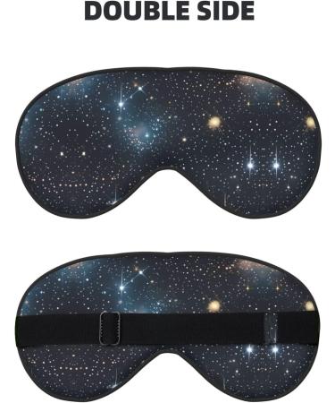Constellation Star Clusters Galaxies Print Double-Sided Eye Mask Soft and Light Blocking for Enhancing Sleep Quality - Buy Online on GoSupps.com