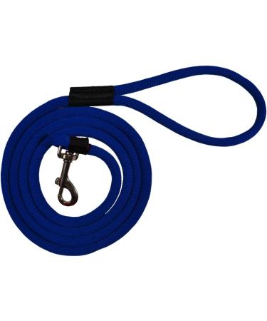 Peak Pooch Strong Rope Dog Leash - Durable 6ft Mountain Climbing Rope in Midnight Blue with Bull Buckle & Comfort Handle - Buy Online on GoSupps.com