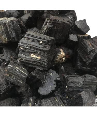 3pcs Natural Black Tourmaline Crystal Rough Stone Rock Specimen Natural Stones and Minerals - Buy Online on GoSupps.com