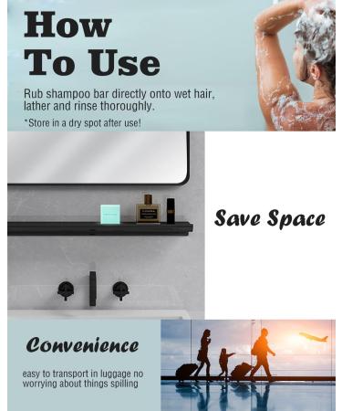 6Pcs Natural Ingredient Shampoo Bars with Conditioner | Sulfate Free, Plastic Free | Travel Friendly - Buy Online on GoSupps.com