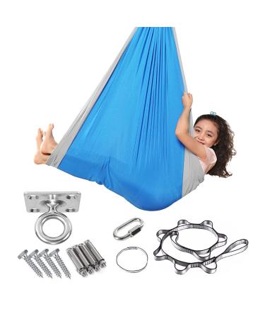 SSIMOO Sensory Socks for Children with Autism and Processing Disorders (Color : Blue/gray) One Size Blue/Gray