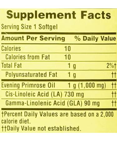 4 TOP CARE Evening Primrose Oil Women's Health Dietary Supplement Softgels 1000 mg 75 Count - Buy Online on GoSupps.com