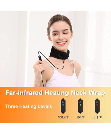 Graphene Times Heated Neck Cushion - Infrared Physiotherapy USB Wrap with Adjustable Temperature for Pain Relief - Buy Online on GoSupps.com