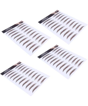 FOMIYES 20 Pcs Eyebrow Stickers Black Stickers Hair-like Authentic Eyebrows Water Transfer Eyebrow Sticker - Buy Online on GoSupps.com
