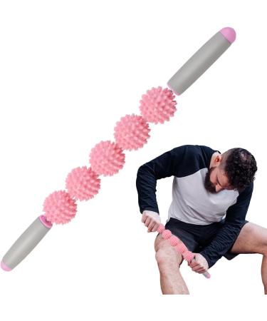 Muscle Roller Stick | Deep Tissue Body Massage Roller for Legs - Effective Pink Massage Tool - Buy Online on GoSupps.com