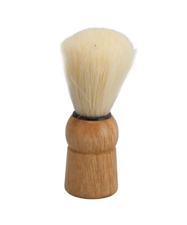 Professional Ergonomic Razor Brush with Wooden Handle - Synthetic Shaving & Makeup Tool for Facial Cleaning - Buy Online on GoSupps.com