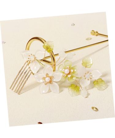 Ipetboom Flower Comb Hair Comb Wedding Headpiece Wedding Dress Accessories Hair Decorations Bridal Accessories Floral Hair Comb Floral Headpiece Crystal Decor Bride Mori Department Metal - Buy Online on GoSupps.com