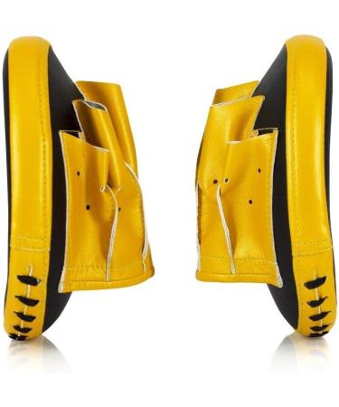 Fairtex FMV15 Muay Thai Boxing Focus Punch Mitts - Black/Gold (Pair) - Buy Online on GoSupps.com