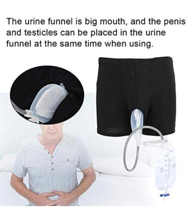 Portable Silica Gel Urinary Incontinence Pants Wearable Collection Urinal System Leakproof Leg Urinal Catheter Urine Bag Holder Male Urinal L Large - Buy Online on GoSupps.com