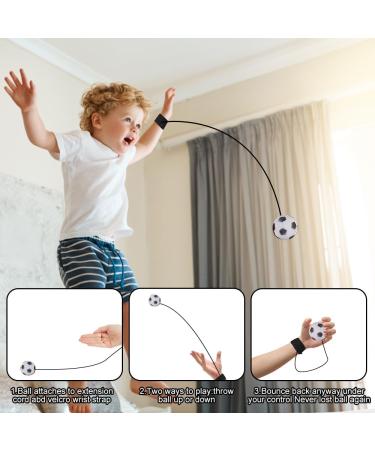 Moerae 8-Piece Jumping Ball Set - Stress Relief & Finger Exercises for Kids & Adults - 6cm Wrist Return Balls with Rubber Bands - International Shipping Available - Buy Online on GoSupps.com