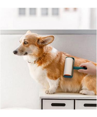 Square Lint Roller for Pet Hair - Extra Sticky with 6 Refills | Large Surface Fur Removal Tool for Furniture & Clothes - Green - Buy Online on GoSupps.com