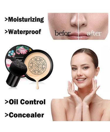 Mushroom Head Air Pillow CC Cream Foundation - Moisturizing Concealer for Even Skin Tone | BB Liquid Makeup (Light White) - International Shipping - Buy Online on GoSupps.com