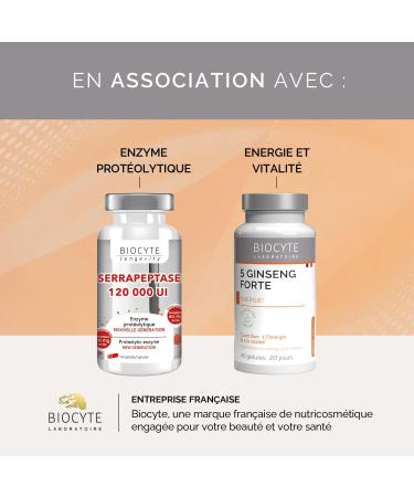 BIOCYTE Immune 360 - Immune System & Natural Defense - Vitamins C D Zinc Echinacea Black Garlic Propolis L-lysine - Dietary Supplement 30 capsules - Vegetarian Made in France - Buy Online on GoSupps.com