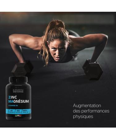 Bandini ZMA ULTRA 180 Capsules (60 Day Coverage) Zinc Magnesium & Vitamin B6 Supplement - Energy Recovery & Muscle Mass - Reduces Fatigue & Burnout - For Men & Women - Buy Online on GoSupps.com